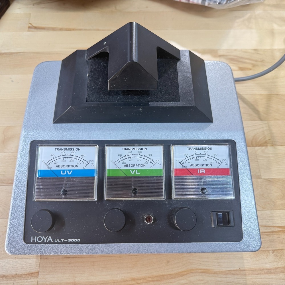 HOYA ULT-3000 UV/VL/IR Transmission‎ Absorption Meter Tester w/ Lens Holder